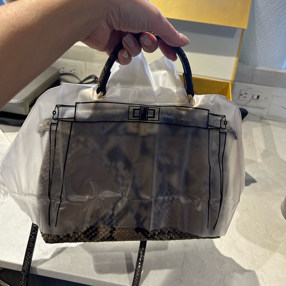 Fendi Mini Python Iconic Peekaboo Bag - Picture 8 of 15